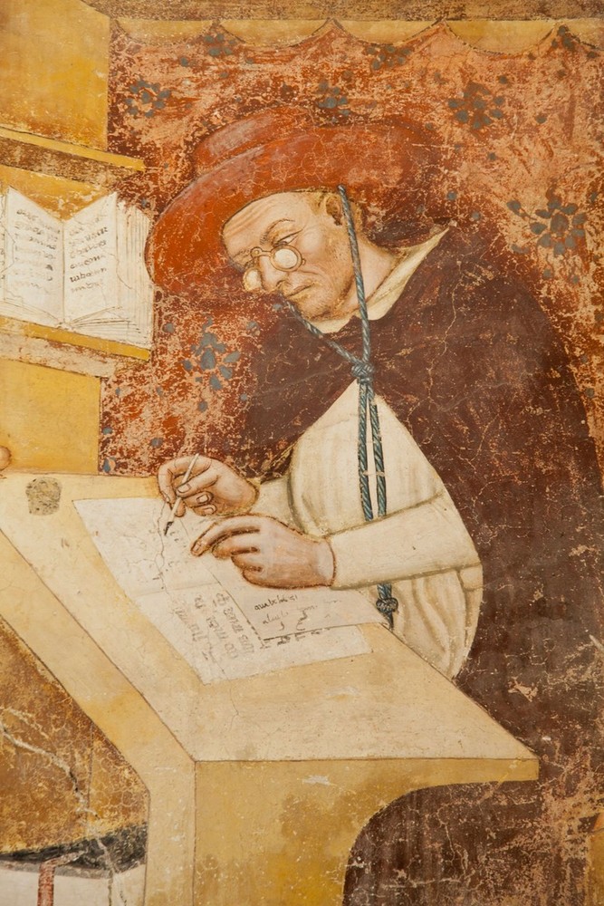 Ritratto di Hugues de Saint-Cher, 1352- Tommaso da Modena (1326-1379)