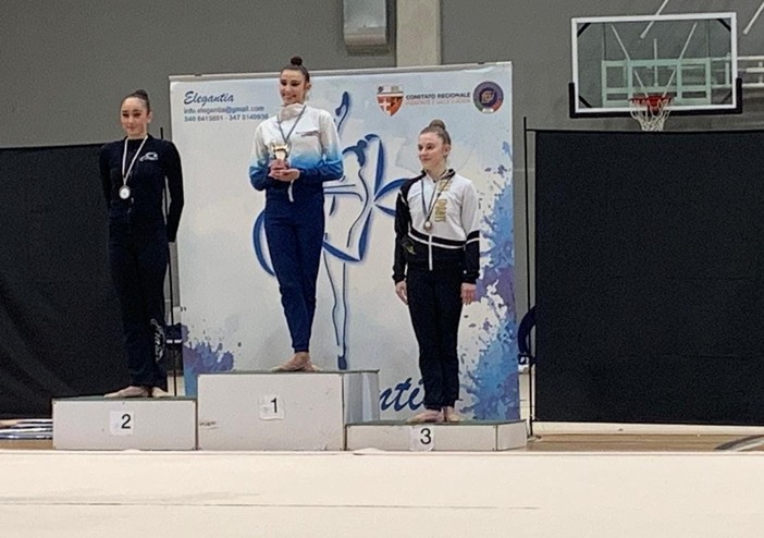 Ilaria Bertoncin sul terzo gradino del podio Ilaria Bertoncin sul terzo gradino del podio