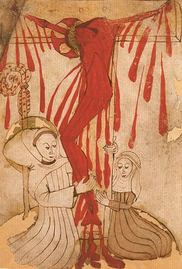 'Visione di san Bernando con una suora', XV secolo 'Visione di san Bernando con una suora', XV secolo