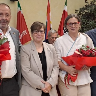 Da sn Domenico Falcomatà, Tania Scacchetti, Vilma Gaillard e Stefano Landini