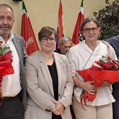Da sn Domenico Falcomatà, Tania Scacchetti, Vilma Gaillard e Stefano Landini Da sn Domenico Falcomatà, Tania Scacchetti, Vilma Gaillard e Stefano Landini