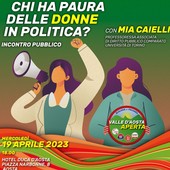 'Chi ha paura delle donne in politica?', incontro pubblico organizzato da VdA Aperta