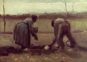 'Due contadini che piantano patate', 1885- Vincent van Gogh (1853-1890) 'Due contadini che piantano patate', 1885- Vincent van Gogh (1853-1890)