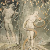 'La tentazione e il peccato di Eva', 1808 - William Blake (1757-1827)