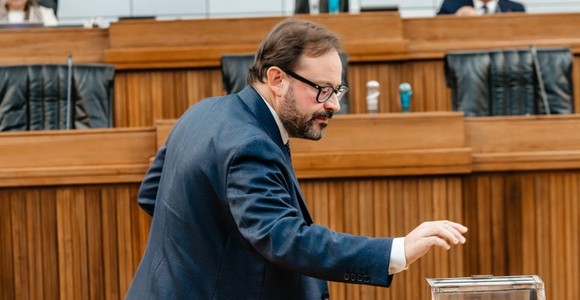 Il Presidente del Consiglio Valle, Stefano Aggravi