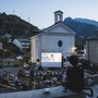 Una proiezione en plein air di 'A macchia d'olio' (credito fotografico di Alessio Vecchie)