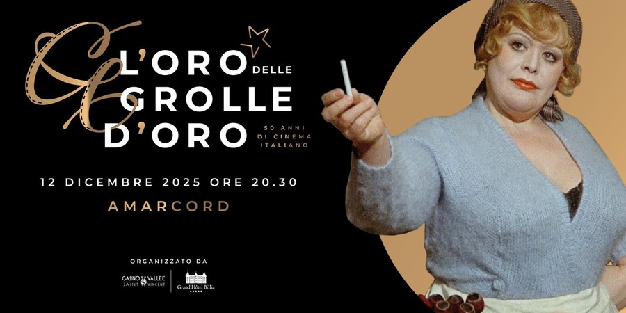 A Saint-Vincent torna 'Amarcord', il Casino celebra le Grolle d’Oro con la rassegna dedicata