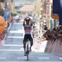 Filippo Agostinacchio all'arrivo (photo credit Giro Next Gen)