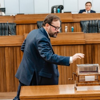 Il Presidente del Consiglio Valle, Stefano Aggravi