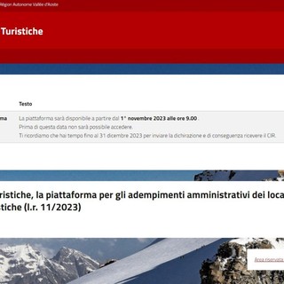 Assessorato Turismo, 'riscossione imposta soggiorno riscossa direttamente in Valle'