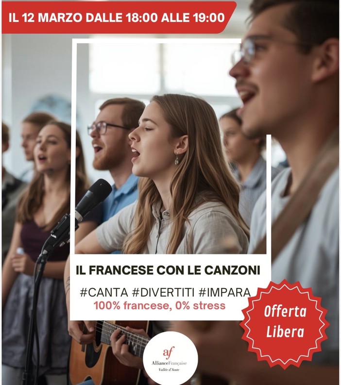 Il francese si impara cantando, all’Alliance un laboratorio aperto a tutti