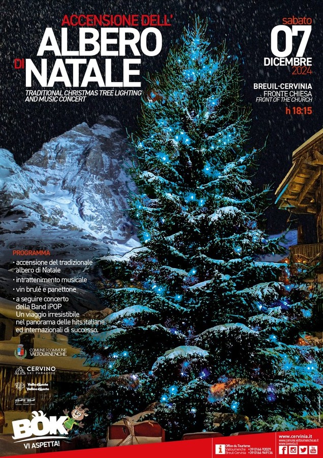 Sabato 7 dicembre Cervinia accende l'Albero di Natale Sabato 7 dicembre Cervinia accende l'Albero di Natale
