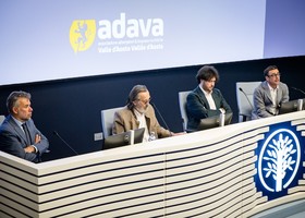Da sn Emilio Conte, direttore di Adava; Luigi Fosson, presidente; Alessandro Perosino, vice uscente e Davide Perrin, neo vicepresidente
