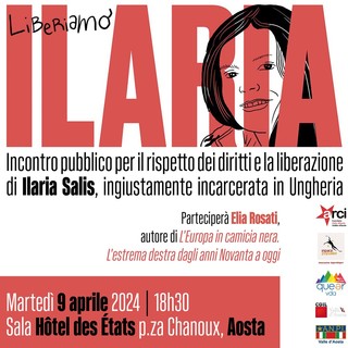 Ad Aosta iniziativa pubblica per Ilaria Salis