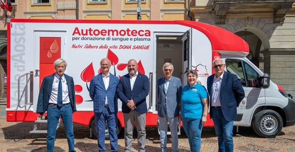 Nuova autoemoteca per la Valle, ora la donazione di sangue arriva nei comuni