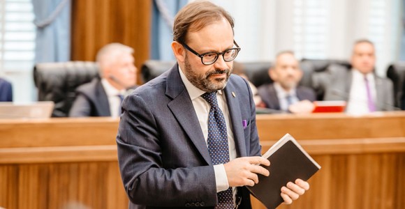 Il Presidente del Consiglio Valle, Stefano Aggravi