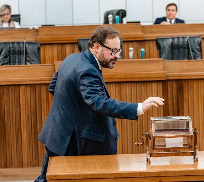 Il Presidente del Consiglio Valle, Stefano Aggravi