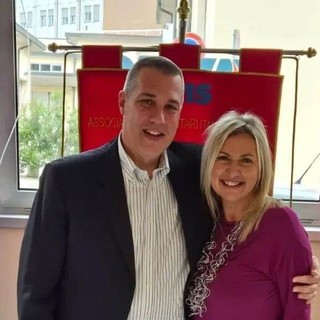 Il Presidente nazionale Avis Oscar Bianchi insieme a Ingrid Bredy