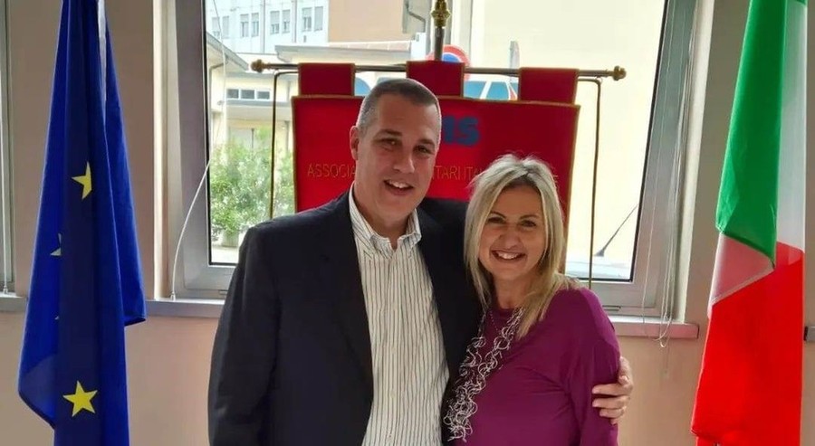 Il Presidente nazionale Avis Oscar Bianchi insieme a Ingrid Bredy