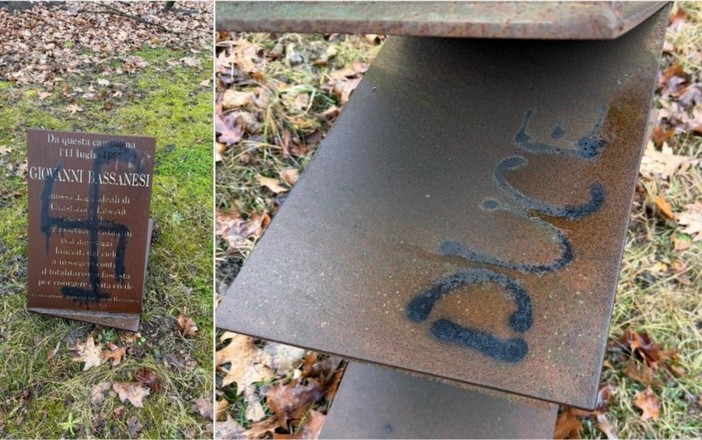 Vandali contro il monumento all’antifascista valdostano Bassanesi Vandali contro il monumento all’antifascista valdostano Bassanesi