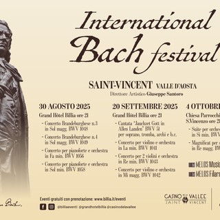 Al Grand Hotel Billia di St-Vincent l'International Bach festival 2025