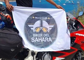 I centauri del 'Biker del Sahara' in Valle, tappa a Pollein del Giro per la Pace