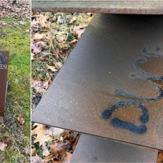 Vandali contro il monumento all’antifascista valdostano Bassanesi