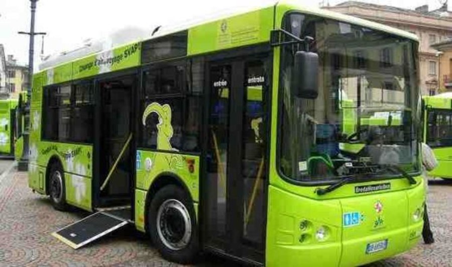 Navetta Verde gratuita dai parcheggi verso il centro di Aosta