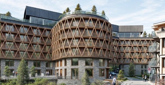 Il rendering del futuro 'Gran Baita'