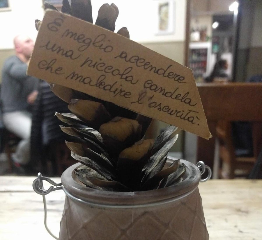 Il saggio consiglio in un angolo del Barin di Aosta