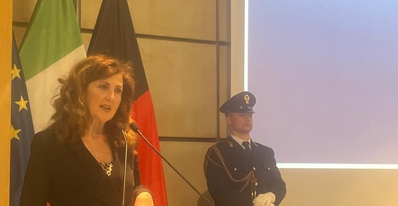 Il questore Angela Cannavale durante il suo intervento a Palazzo regionale