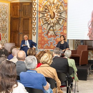 Luciano Caveri e Marta Cartabia sul palco al Castello di Sarre