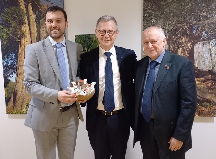 Da sn Marco Carrel, Stefano Zannier e Nicola Abbrescia