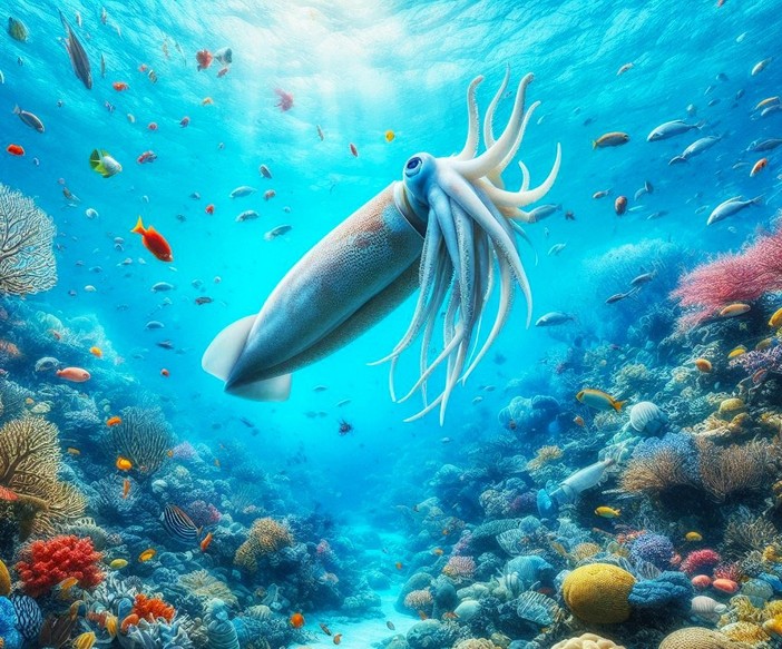 Calamaro colossale: scoperta storica a marzo negli abissi oceanici