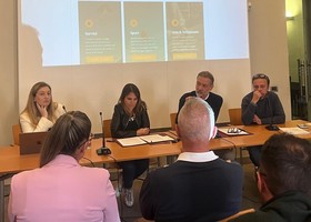 Da sn Cecilia Lazzarotto, Valeria Fadda, Alessandro Cavaliere e Stefano Lunardi