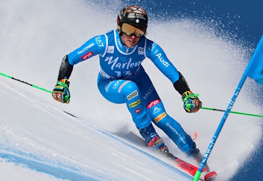 Federica Brignone in azione (photo credit Fisi)