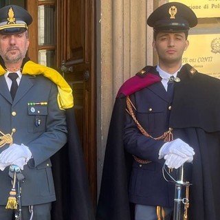 Guardia d'onore all'ingresso della sede giurisdizionale della Corte del conti all'inaugurazione dell'Anno giudiziario 2026