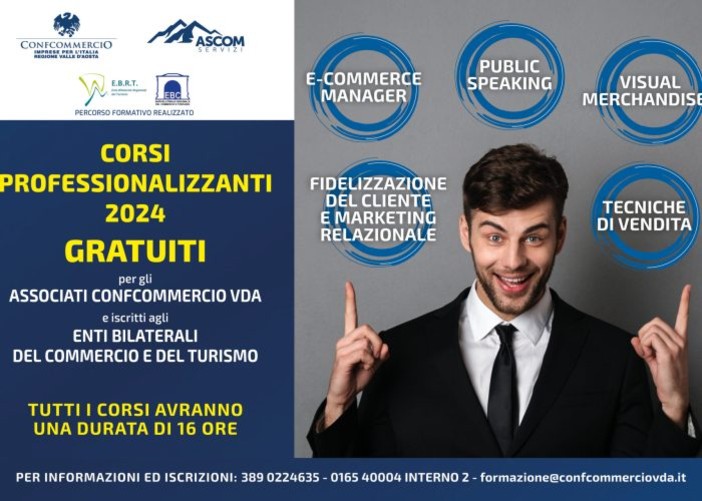 Al via i corsi professionalizzanti gratuiti per gli associati