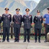 Il generale Galletta ha visitato le Stazioni dei carabinieri della Valle
