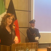 Il questore Angela Cannavale durante il suo intervento a Palazzo regionale