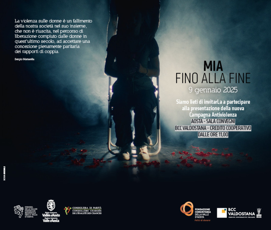 'Mia fino alla fine', al via la campagna regionale contro la violenza di genere 'Mia fino alla fine', al via la campagna regionale contro la violenza di genere