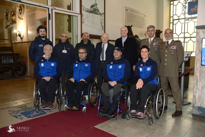 La Nazionale paralimpica ha visitato recentemente il Museo della Cavalleria a Pinerolo