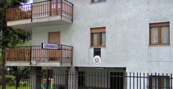 La stazione dei carabinieri di Morgex