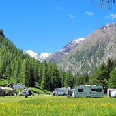 Il campeggio 'Gran Paradiso' pochi giorni prima del disastro
