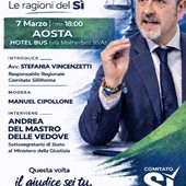 Referendum sulla giustizia, Delmastro ad Aosta per il Comitato Sì Riforma