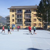 Il campetto sportivo al quartiere Dora di Aosta