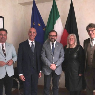 Il Consiglio di Presidenza; da sn Laurent Vierin, Massimo Lattanzi, Stefano Aggravi, Loredana Petey e Corrado Bellora