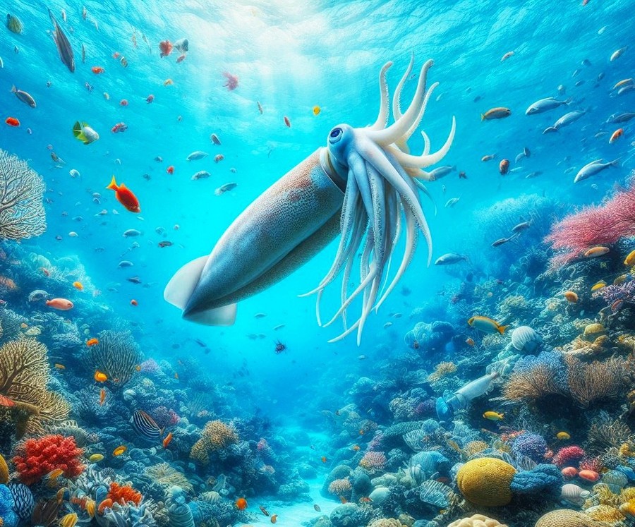 Calamaro colossale: scoperta storica a marzo negli abissi oceanici