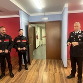 Da sn il vicebrigadiere Gianluca Cottonaro, il carabiniere scelto Vito Torchia e il colonnello Livio Propato