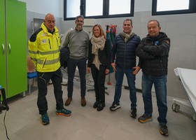 Lo staff del Centro traumatologico di Breuil-Cervinia Lo staff del Centro traumatologico di Breuil-Cervinia